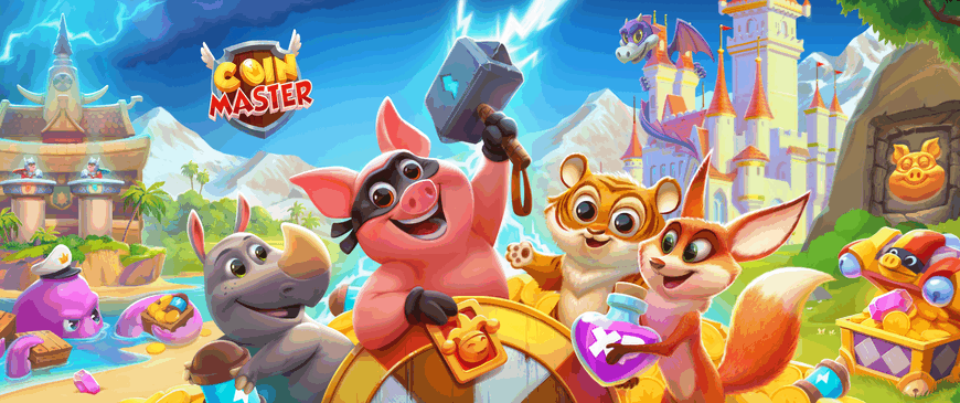 Coin Master Slots 450+ Free Spins